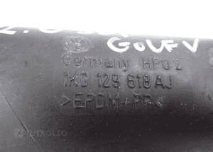 WĄŻ RURA POWIETRZA AUDI A3 8P VW GOLF V 1.6 8V 1K0129618AJ 3