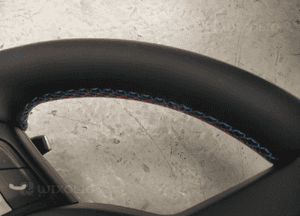 Bmw F10 F11 F20 F30 kierownica multifunkcyjna airbag skóra łopatki niebiesko czerowna nić  nowa 5