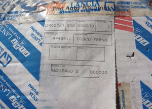 Fiat argenta regata ritmo tarcza hamulcowa 2