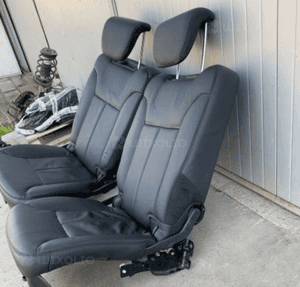 mercedes gl x164 kanapa tył siedzisko fotel trzeciego rzędu czarna skora składany silnik fotela stelaż 6