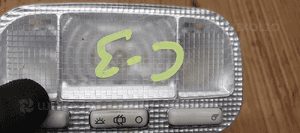 Lampka oświetlenie kabiny podsufitki Citroen C3 I 9680713880 7