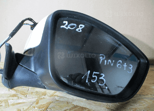 Lusterko prawe przód przednie peugeot 208 63 pin 9 pin 2