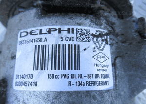 SPRĘŻARKA POMPA KLIMATYZACJI RENAULT MEGANE II LAGUNA SCENIC II 1.9DCI 5