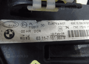 Bmw E90 E91 05r lampa przednia lewa xenon 7161667 5