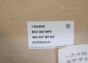 Radio RCD300 MP3 Volkswagen 1K0057187GX 5