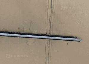 Listwa zgarniająca drzwi szyby prawy przód przednia prawa chrom VW EOS 1Q0853956D 2