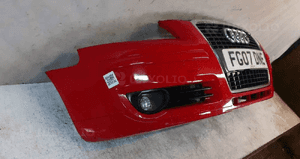 Zderzak przód przedni audi A3 8P lift fl halogeny czerwony LY3J 4