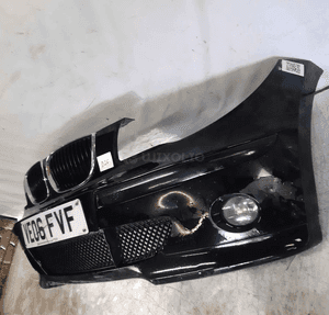 Zderzak przód przedni do bmw E87 i 1 schwarz ii czarny halogeny 3