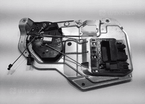 Zamek drzwi lewy tył tylny volkswagen transporter T5 7H0827201BA 2003-2009 2