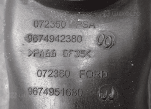 Peugeot 2008 1.6 rura przewód powietrza 9674942380 9673534480 dostępne 2 sztuki 8