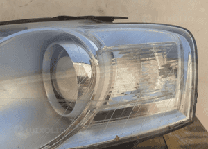 Vw volkswagen passat B6 lampa przód przednia lewa soczewka pęknięta 3