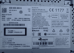 Radio vw polo 6C0035869D radom 3