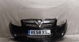 Zderzak przód przedni do opel corsa d halogeny Z20R czarny 2