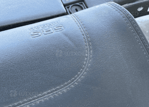 mercedes cl 215 konsola skóra kokpit skórzana szyta nicią 4