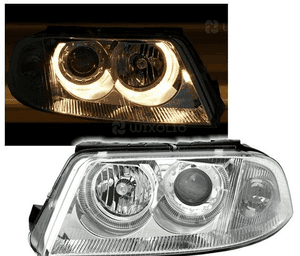 Lampy reflektory do vw passat B5 fl 3BG od 2000 do 2005 roku ringi soczewki 2