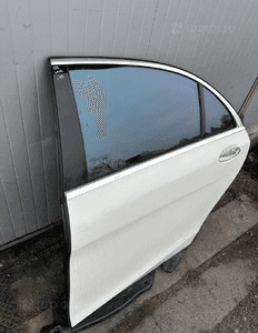 MERCEDES S 222 long drzwi tył tylne  zamek lewe  keyless klamka biała   perła 799 1