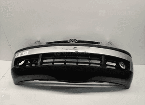 Zderzak przód przedni vw volkswagen polo 9N okular LA7W srebrny halogeny 1