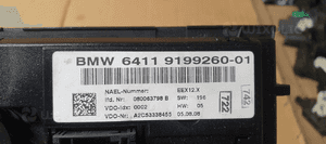 Panel nawiewu klimatyzacji klimy grzania foteli BMW 3 E90 9199260 6
