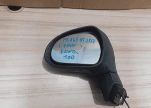 Lusterko lewe peugeot 207 7PIN ezwd 1