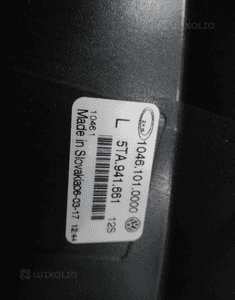 Halogen lewy vw touran 2 ii 2015- 8