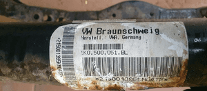 Wózek sanki belka zawieszenia tył VW Golf V Plus 1K0500051BL 1K0505315BA 7