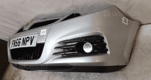 Zderzak przód przedni opel vectra c lift fl Z157 srebrny halogeny 2