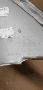 Osłona poszycie słupka prawy przód Citroen C5 III 6