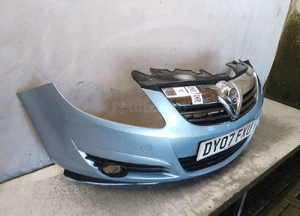 Zderzak przód przedni opel corsa d błękitny Z21Z halogeny 3