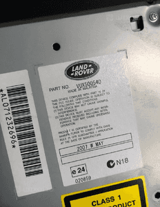 Radio CD VUX500540 6CD-565 Land Rover Discovery 3 III / Range Rover Sport 2