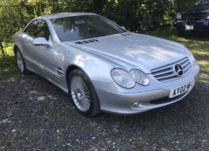 Maska Zderzak Reflektory Błotniki Wzmocnienie Belka Pas Przedni Lampy Mercedes SL500 SL350 R230 19
