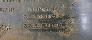 Osłona zbiornika paliwa baku VW Touareg 7L 7L0201973C 7L0201973D 4