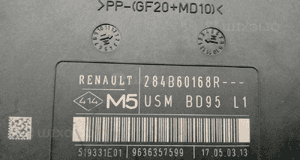 RENAULT MEGANE III 1.6 moduł sterownik USM 284B60168R 3