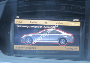 MERCEDES s 221 cl 216 wyświetlacz lcd nawigacji 1