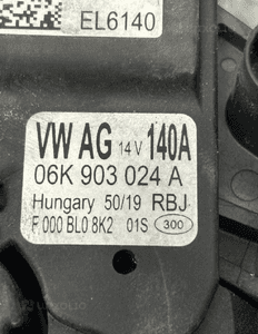 ALTERNATOR VW SKODA SEAT AUDI 06K903024A ORG FV 3