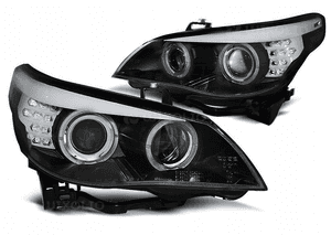 LAMPY REFLEKTORY XENON RINGI LED do BMW E60 E61 OD 2005 DO 2007 Roku 2