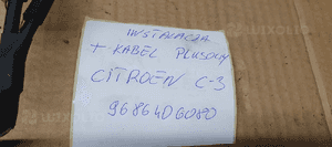 Wiązka instalacja akumulatora klema plusowa Citroen C3 I 9686406080 9
