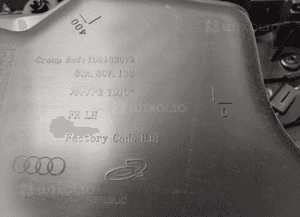 Tapicerka boczek drzwi lewych przód przednich audi Q3 ii 83A867133 uk 4