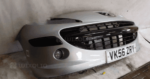 Zderzak przód przedni do peugeot 207 halogeny ezrc srebrny 4