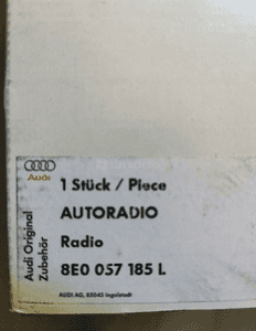 Audi OE 8E0035186AL radio concert 5