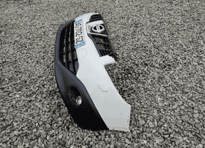 Zderzak przód przedni grill kompletny spryskiwacze qashqai i J10 2010-2013 9