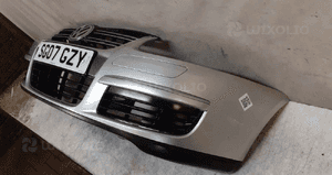 Zderzak przód przedni volkswagen vw golf v 5 kombi jetta grill LA7W srebrny 4