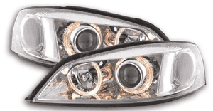 Reflektory Lampy OPEL ASTRA G II 2 SOCZEWKI RINGI 1