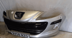 Zderzak przód przedni peugeot 308 ezrc srebrny  halogeny 2
