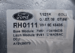 MECHANIZM SZYBY PRAWY TYŁ FORD KUGA MK1 RADOM 3