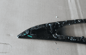 Listwa ozdobna dekor drzwi prawych carbon audi A6 C7 RS6 2014 9
