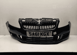 ^ ZDERZAK PRZÓD PRZEDNI SKODA FABIA 2 II LIFT FL LF5Q GRANAT GRANATOWA 1