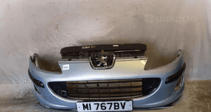 Zderzak przód przedni peugeot 407 eylc błękitny halogeny 1