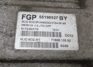 Komputer sterownik silnika opel meriva 1.3 cdti 55198927 2