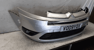 Zderzak przód przedni citroen C4 picasso ezrc srebrny halogeny 4