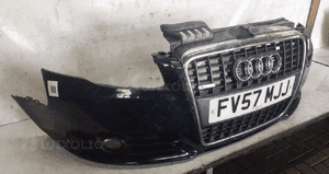 Zderzak przód przedni audi A4 B7 s line s-line LZ5J granat granatowy halogeny 2